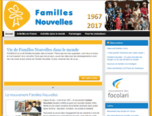 Tablet Screenshot of famillesnouvelles.org